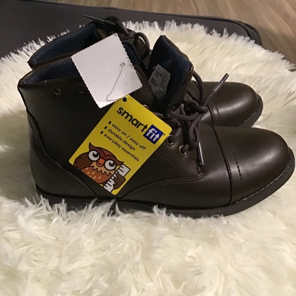 Smart Fit, Boys Brown Boots Size 1 NWT - Picture 6 of 11